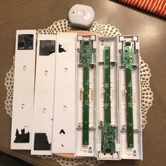 Set of 3 Under Cabinet Kitchen Closet Art Decor Lighting Lights With Remote - Picture 5 of 9